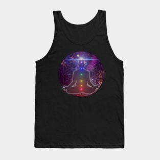 New Age Flower of Life Chakra Meditation Tank Top